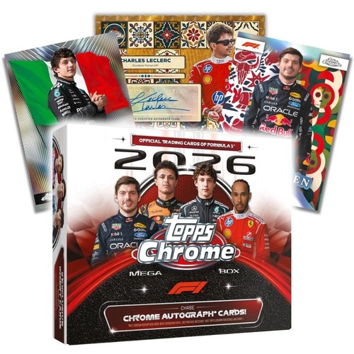 Topps chrome 2026 mega box - f1,