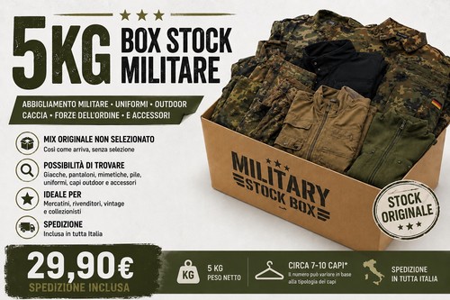 Box abbigliamento militare 5kg - abbigliamento,